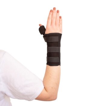 Órtese Curta com Tala para Punho e Polegar - Mão Direita