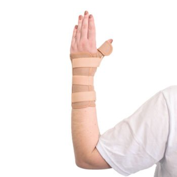 Órtese Curta com Tala para Punho e Polegar - Mão Esquerda